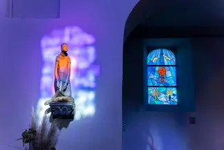 Eglise Saint-Etienne à Waha | Vitrail de Jean-Michel Folon